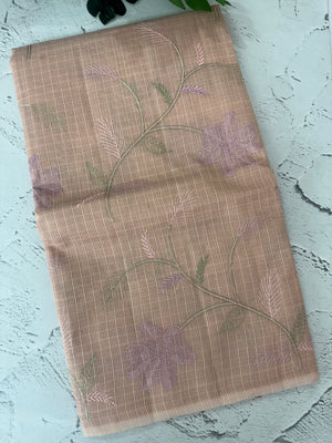 Netkota embriodery saree MS1496 DustyPeach
