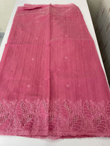 Blended matka Tussar silk saree with cutwork MS4856