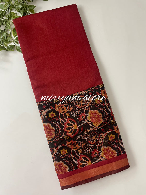 Semi chanderi saree  MCSC662