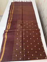Bhagalpuri Semi tussar saree MS896 - Coffee