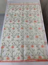 Soft Netkota saree with cross stitch embroidery MSH210