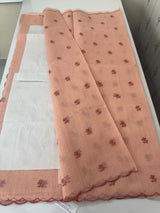 NetKota Applique work saree  MS6798- Peach