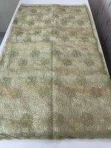 Premium Crush Organza saree with thread work- MCW863 DustyGreen