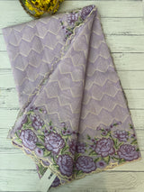 Phulkari NetKota embroidery saree - MPKS905 Lavender