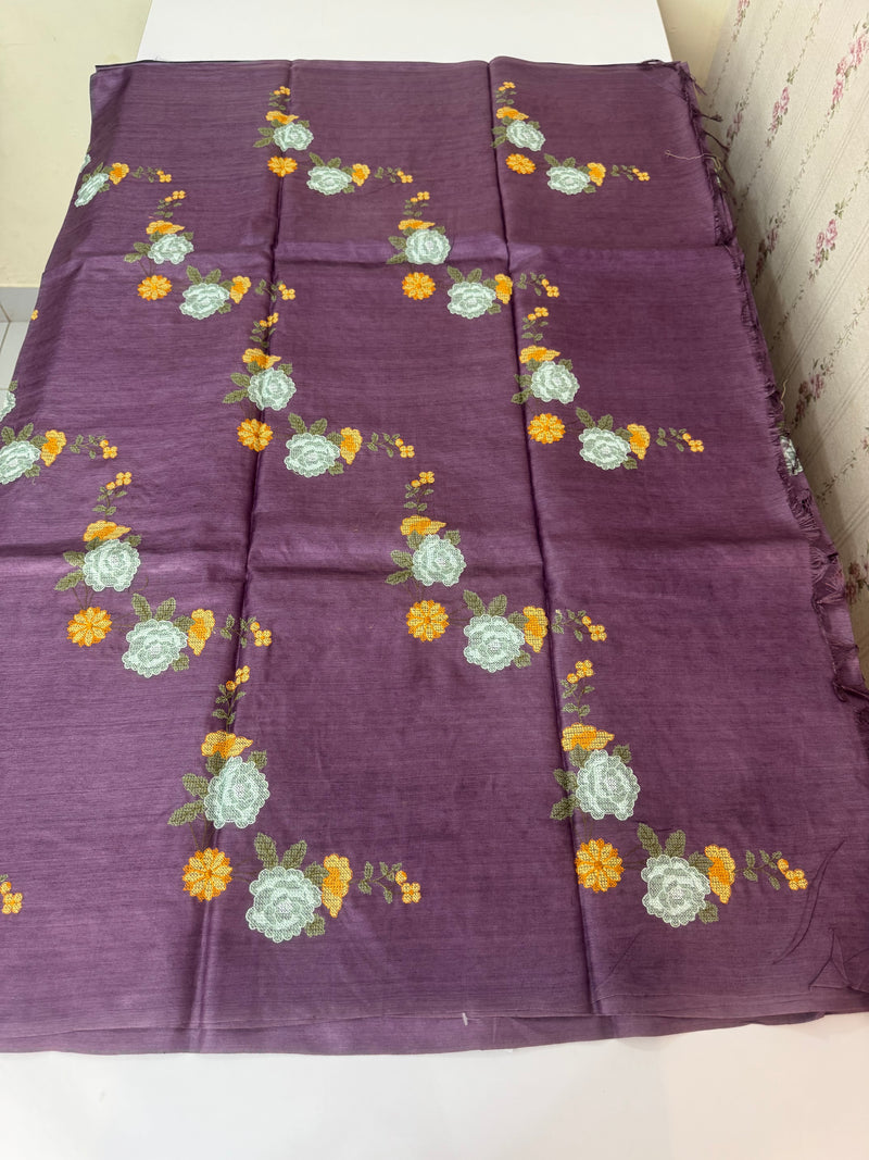Pure desi tussar silk saree with embroidery- MTSS659 (13)