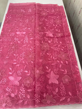 Soft Organza saree with Applique work MSLK478