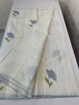 Kota silk cotton saree with applique work MS81789