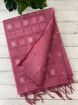 Semi tussar saree MS872- Pink
