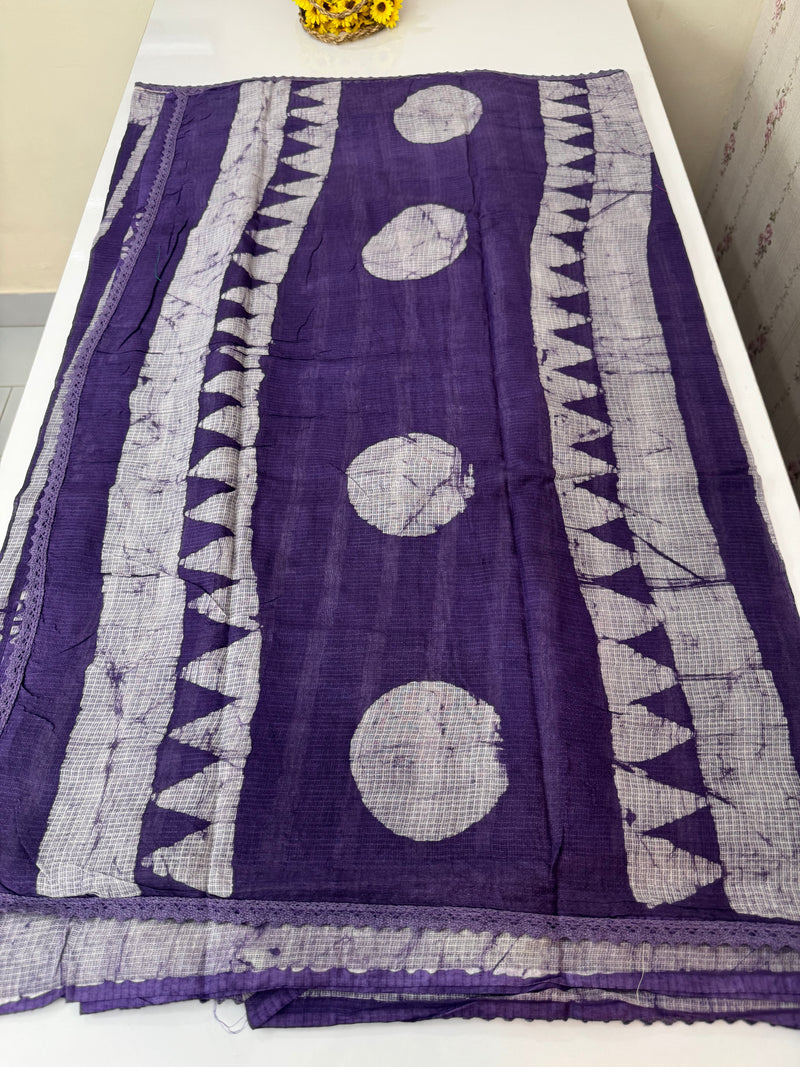 Pure kota doria saree MBKD457