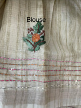 Handworked Blended tussar silk saree MS90543 (15)