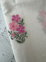 Lightweight NetKota saree with cross stitch embroidery MS6868