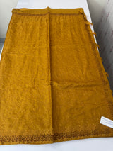 Cutwork satin mix Blended tussar saree with thread work MTS9078