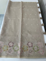 Soft Kota tissue silk saree with embriodery work MS49887 Pastel DuskyMauve