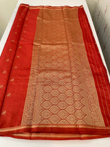 Soft Gachi silk saree with zari weaving MGH76