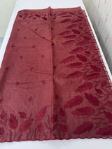 Semi Organza saree with thread work - MSH7654