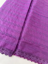 NetKota Hakoba saree with lace border MS6713- Purple