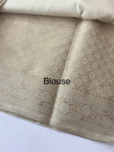 Banarasi blended tussar saree with zari weaving - MS76445