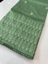 Art silk saree with embroidery SVTS26 DuskyGreen