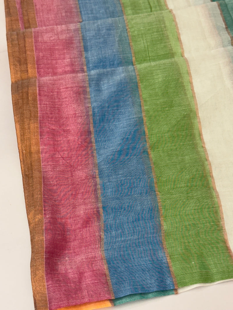 Rainbow Soft mulcotton saree MS4436