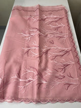 Kota silk embroidery saree  MSH125- Pink