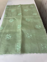 Tissue Organza saree with embroidery - MSH5509 DuskyGreen