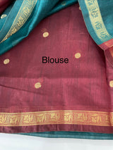 Maheshwari silk cotton saree with zari weaving MMJ764