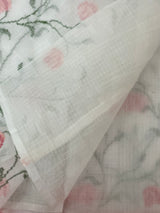 Soft Netkota saree with cross stitch embroidery MSH210
