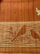 Printed Blended tussar saree - MS8635