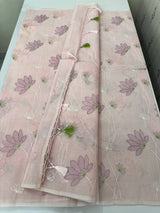 Netkota embriodery saree MS1496 PastelPink