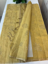 Kota Tissue Silk applique work saree MS49811 - DuskyYellow