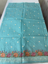 Silky kota embroidery saree MSK4333 - Blue