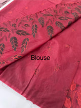 Semi Organza saree with thread work - MSH7654