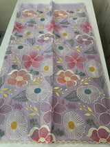 Viscose organza saree with thread work - MSH296 Lavender