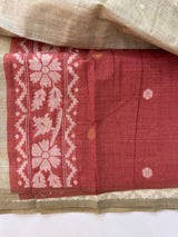 Jamdani Cotton Saree with Contrast Blouse MS12553