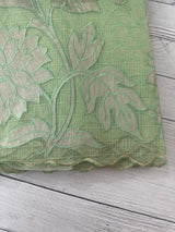 NetKota saree with tissue applique work MS15145 - PastelGreen