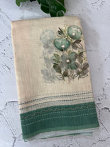 Semi linen saree with blouse MLS8765 (6)