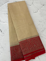 Semi silk saree with blouse MBS7855
