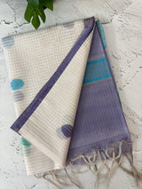 Bhagalpuri Semi tussar saree with polka dots MS780