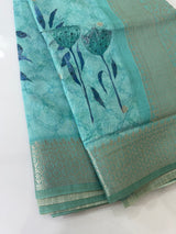 Banarasi blended tussar silk saree MBSD456 Blue