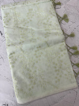 Netkota embriodery saree MSH263(1) PastelGreen