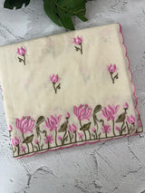 Mul chanderi embriodery saree with scalloped borders MSH176 (4)
