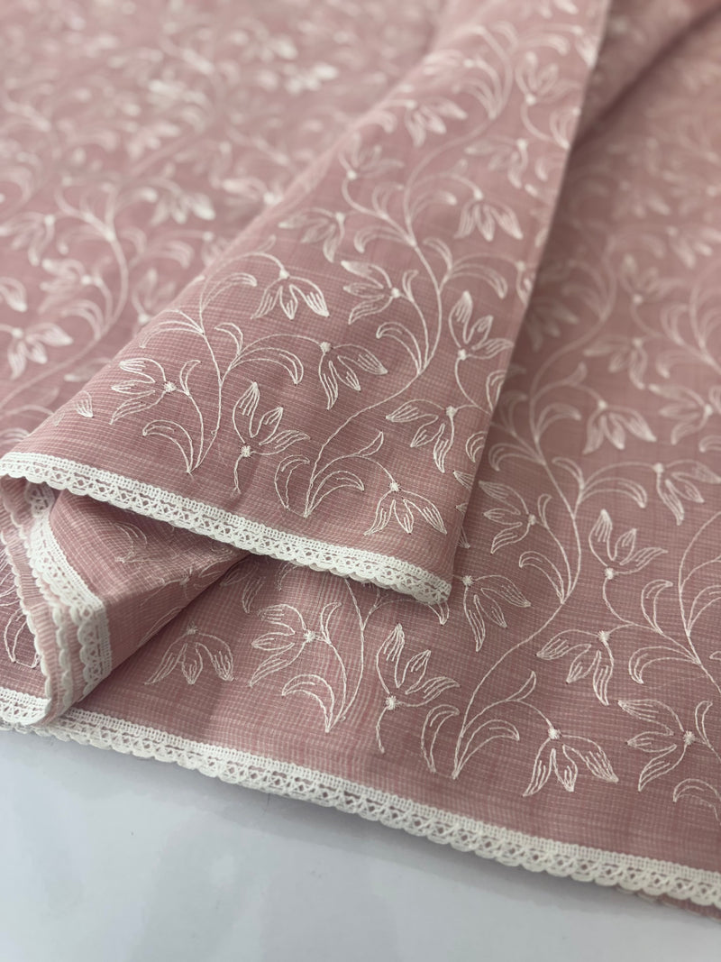 Kota embriodery saree MS1455 - PastelPink