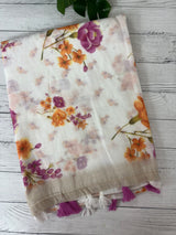 Digital printed semi Linen Saree MLS615- 22