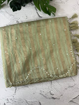 Fancy Chanderi silk saree with blouse MFC217