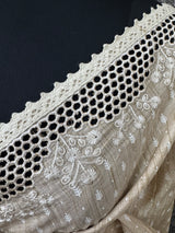 Cutwork blended tussar saree MTS608 - Beige