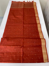 Tussar mix Semi silk saree with small buttas MSS8930