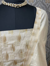 Soft silk Unstitched salwar set - 1