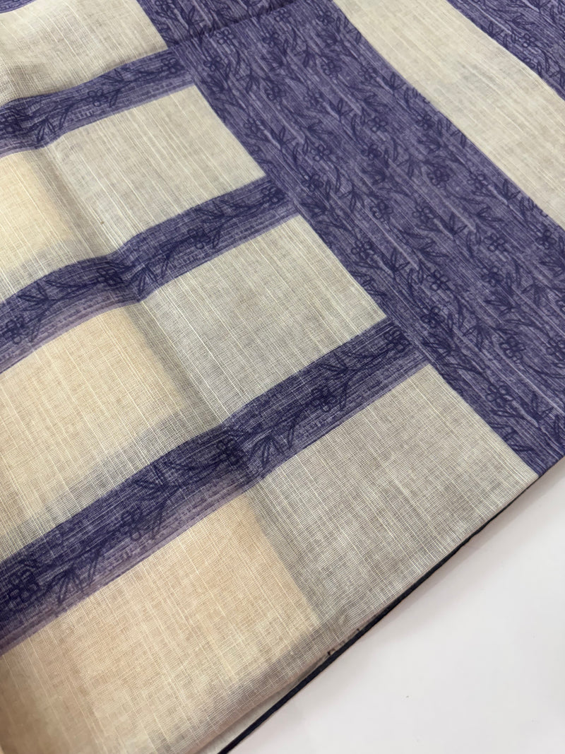 Digital printed semi Linen Saree MLS615- 25