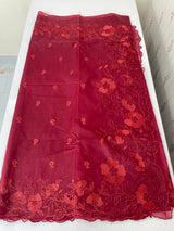 Semi Organza saree with thread work - MSH7654