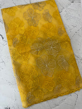 Soft Organza saree with thread work - MSH910 Yellow